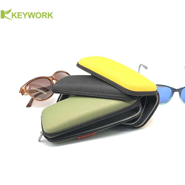 Chinese Factory wholesale custom EVA Eyewear Case Sports Sunglasses Bag Zipper handle
