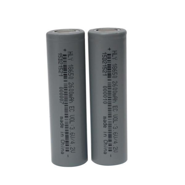 500 bateria recarregável cilíndrica de Li Ion Battery 3.6V 2600mAh das épocas 18650