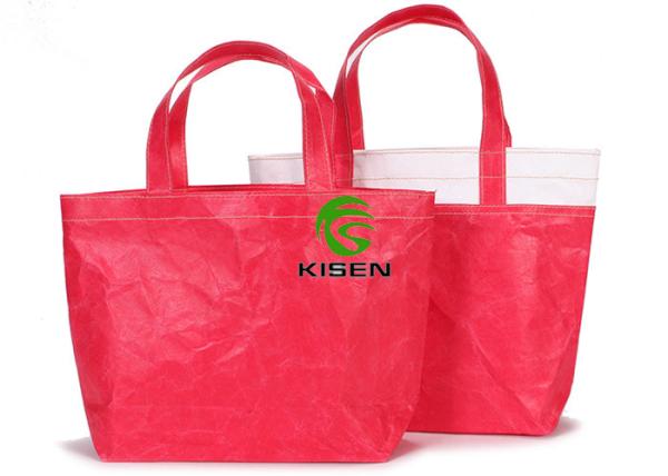 Multi Color Women Tote Shopper Bag , Handled Tyvek Reusable Shopping Bags