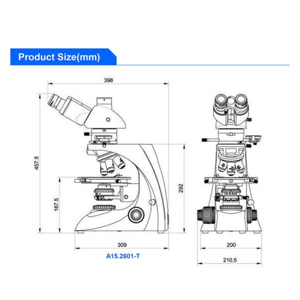 Свет поляризовывая микроскопа передавая