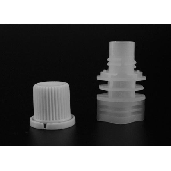 8.6mm White Anti Theft Plastic Spout Covers Top On Puree Juice Pouch Bag
