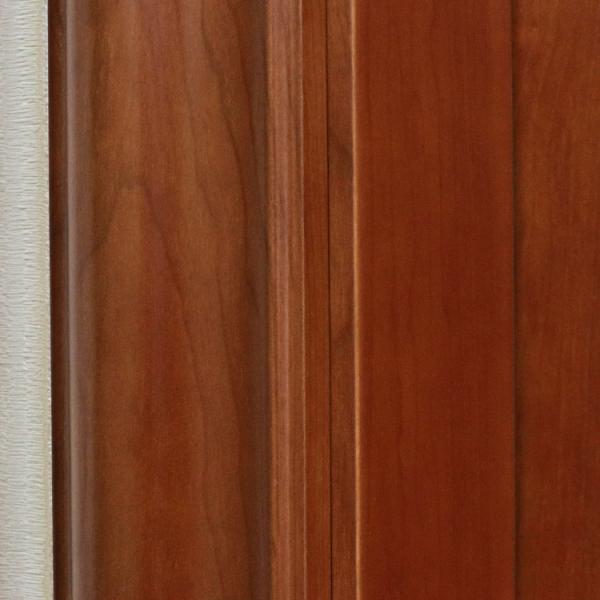 3 Panel Composite HDF Wood Doors Oak Carved Flower Design For Living Room
