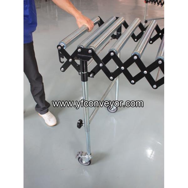 Flexible Expandable Gravity Zinc Plated Steel Roller Conveyor