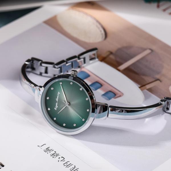 Thin Bracelet Decorated 28mm Small Dial Watch 30M Water Resistant