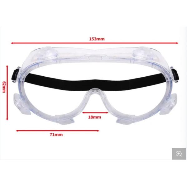 Silicone Frame Material Medical Safety Goggles Superior Scratches / Impact Resistance