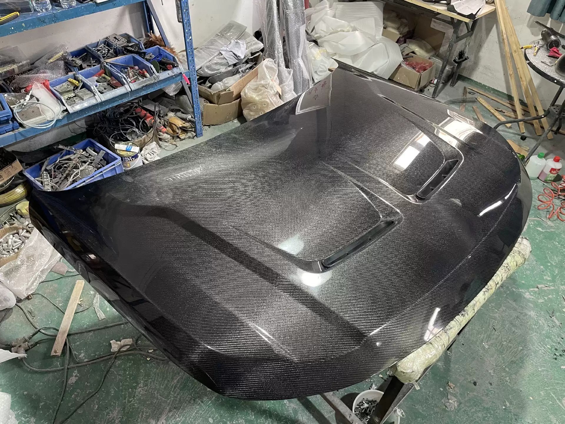 land rover Carbon Black Range Rover Sport SVR Cover Carbon Fiber Hole Hood Engine Cover
