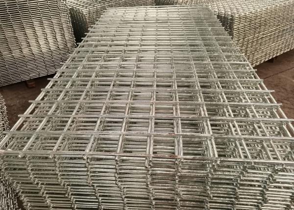 Zinc Coated 6 Gauge Wire Mesh Panel , 10cmx10cm Welded Mesh Gabion