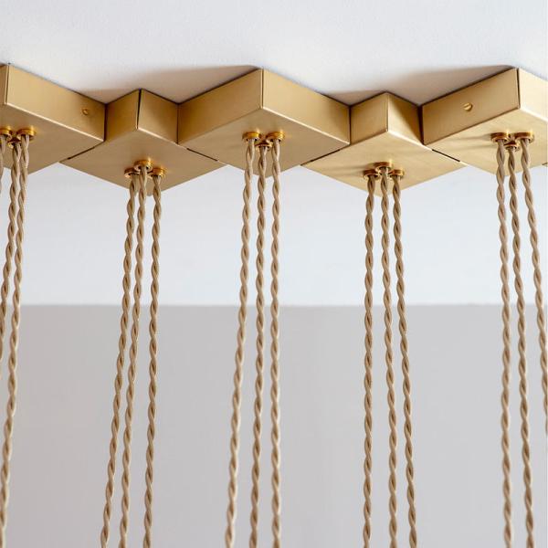 Люстра E14 E12 привесная освещает медное бронзовое 54*3W D70*H32