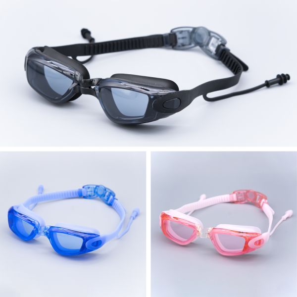 No Leak Adult Pink Fog Proof Swim Goggles UV Protection Female Swimming Goggles