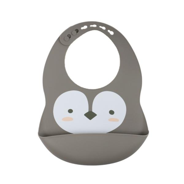Costume do babador do silicone do bebê da cor de Pantone com impressão animal bonito da preguiça