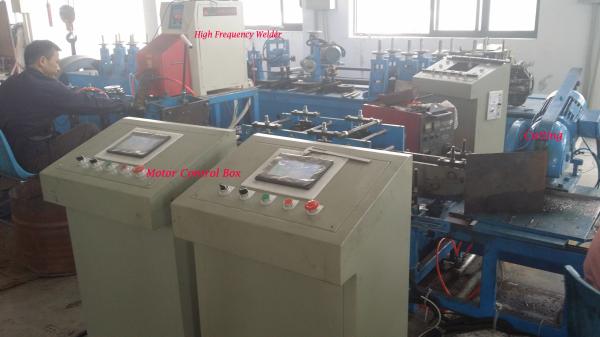 Semi Automatic Roll Forming Equipment 350 H Steel Pipe Bending Machine Chain Drive