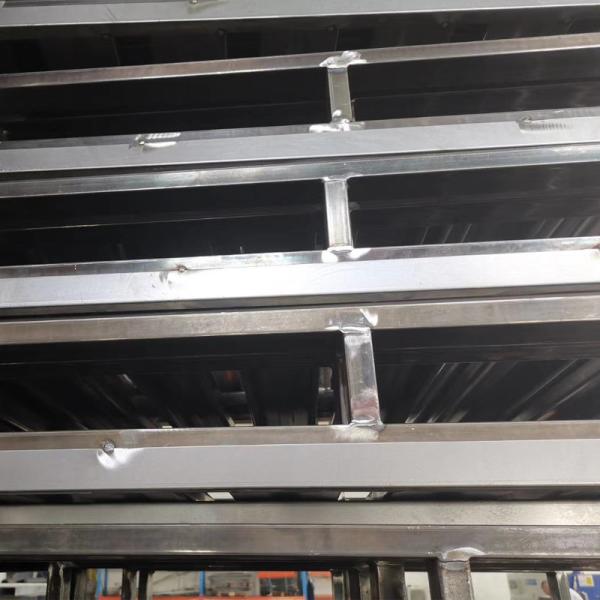 Palette d'acier d'entrepôt industriel sur mesure Palette d'acier lourd de 2 voies