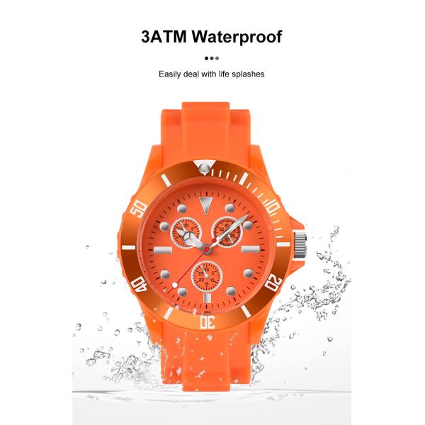 Дозор кварца W0160G элегантный, водостойкие наручные часы дела людей 5ATM