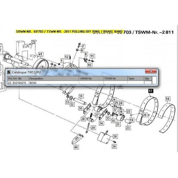 Амортизировать Буша для частей тени Sulzer частей запасной части машинного оборудования ткани