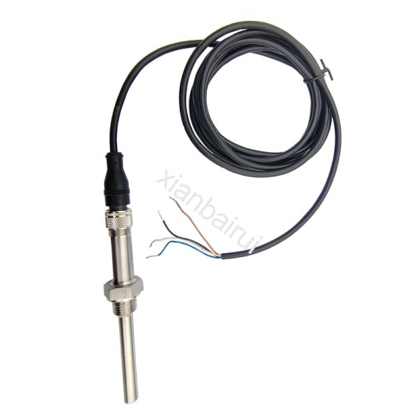Small Temperature Sensor RTD 2-wire 3-wire 4-wire M12 Connector Design Easy to Replace