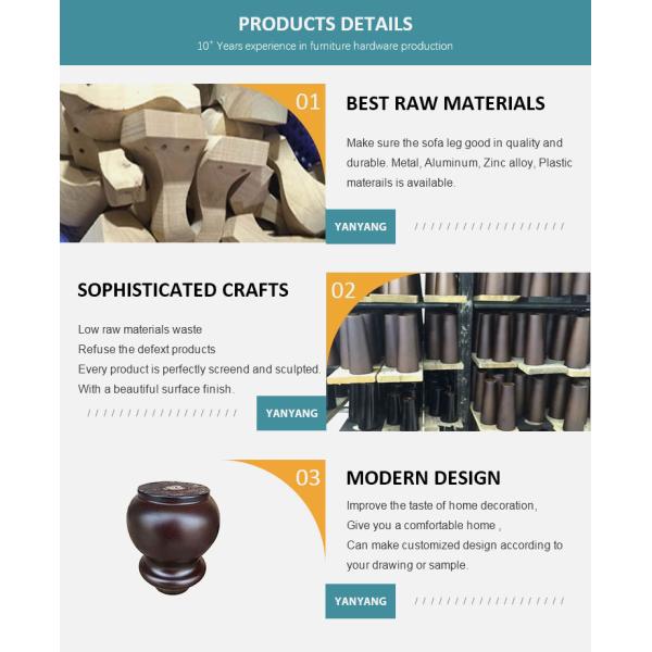 Good square Shape fashion Sofa Leg, Solid Wooden Sofa Leg for furniture