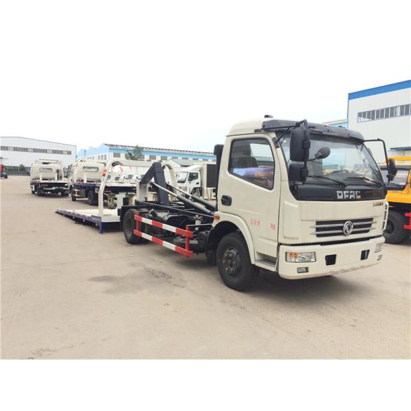 Dongfeng 120hp Flatbed Wrecker Truck 4 Tons Full Landing 0 Degree