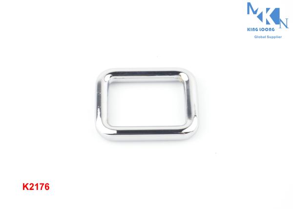 Polished Bag Making Hardware Simple Style , Professional Metal Buckles For Bags