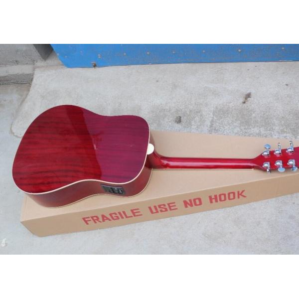 2018 New Chibson H-Bird acoustic guitar cherry red GB electric acoustic guitar Free Shipping Chinese Acoustic guitar