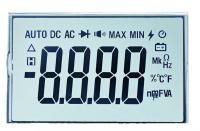 Display de medición de instrumentos personalizado 6 O'Clock TN Segmento LCD con transmisor positivo