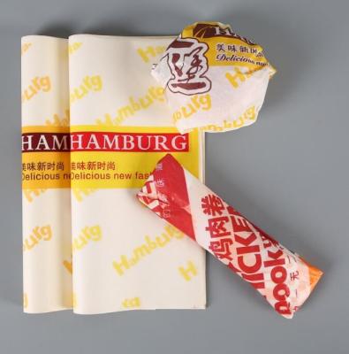 papel de envolvimento de cozimento da bola de arroz de Taiwan do papel de cera do Hamburger de 38g/45g OilProof