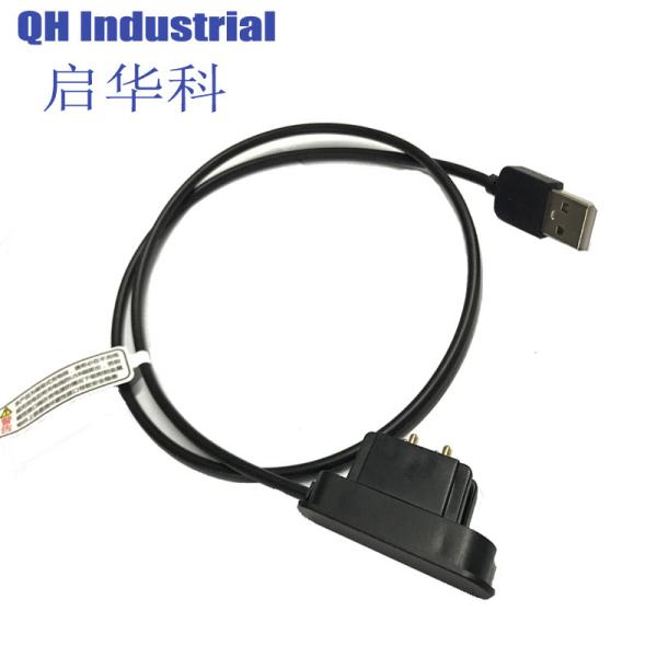4Pin Iceland Charger Connectors Magnetic Pogo Pin Charger Connector Magnetic Spring Loaded Connector