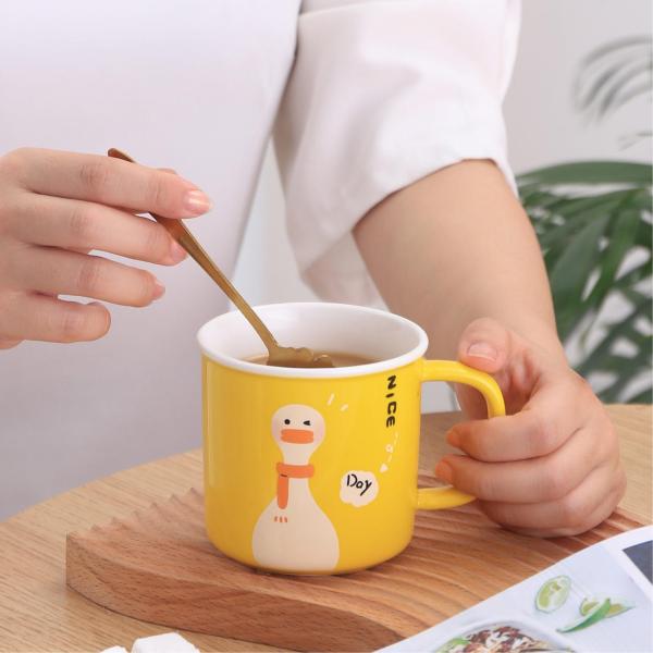 Yellow Duck Ceramic Mug with USB Heating Base