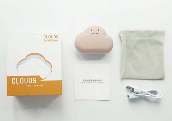 New Fashion Gift 3600mah Mini Cloud Hand Warmer Mobile charger Power Bank