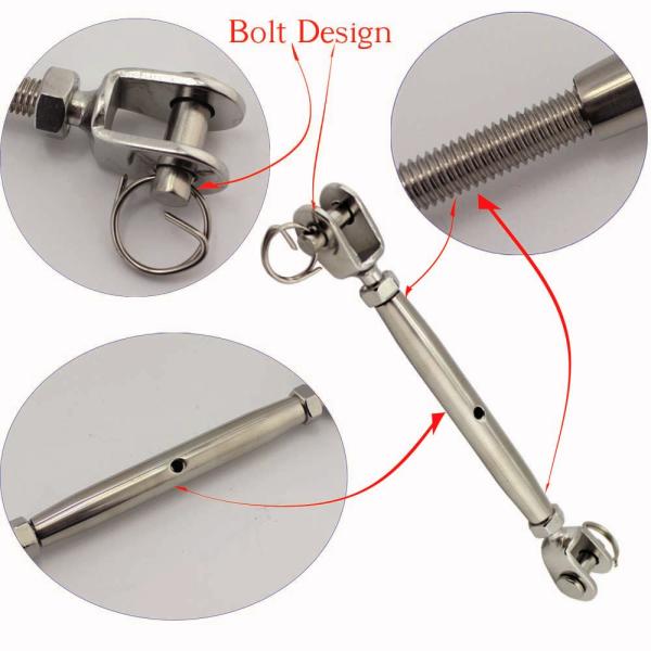 Durable de type européen en acier inoxydable, corps fermé, œil, boulon, boucle de roulement pour la coulée de cire perdue