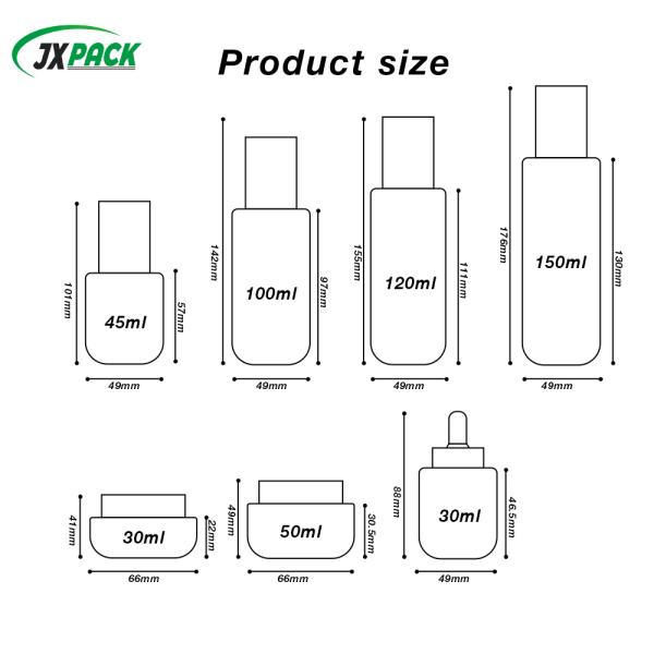 Customizable Frosted Glass Cosmetic Bottle - Leak-Proof & Durable