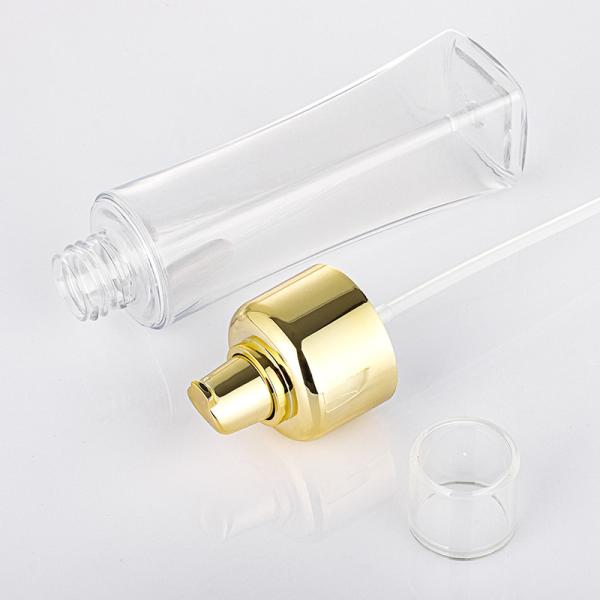 50ml 150ml Plastic Cosmetic Spray Bottle Golden Press Fine Mist Pump Sprayer