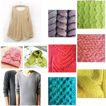 For Knitting  100 % Acrylic Dyed Yarn Soft Fancy Technics Style