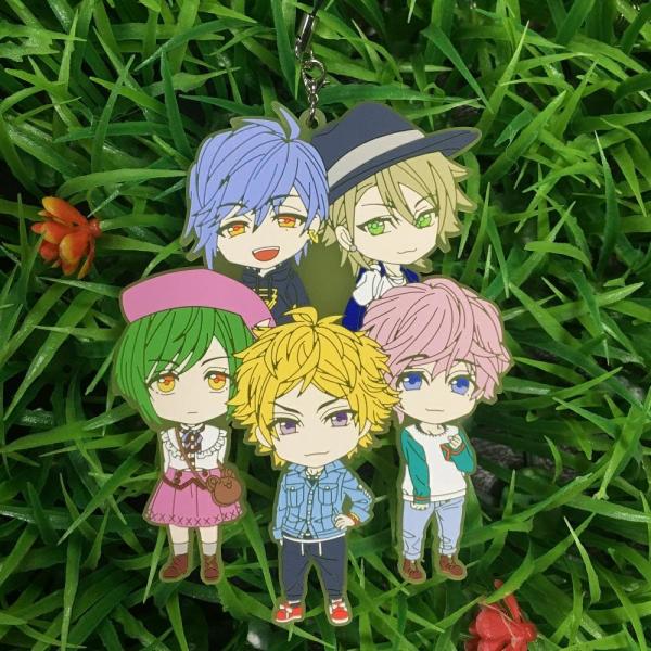 Cute 3D 2D PVC Anime Figures Charms