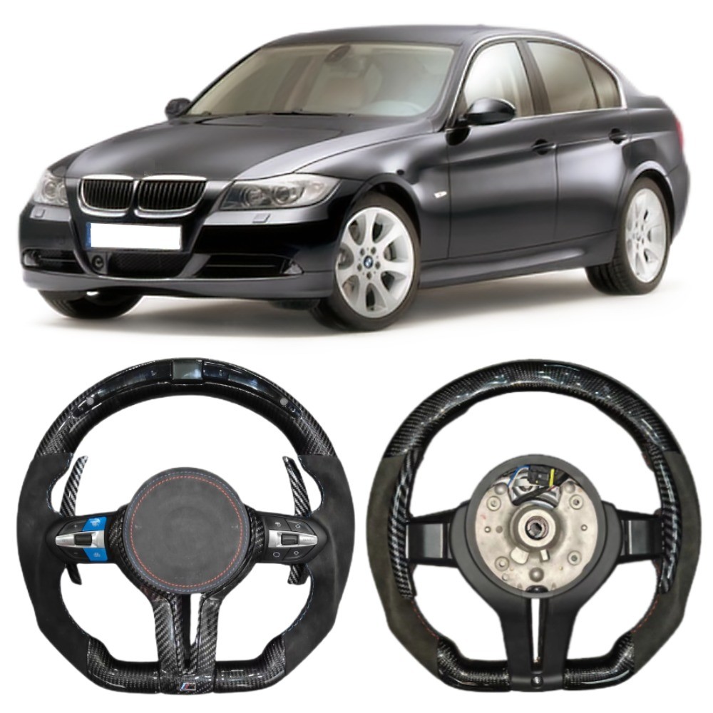 Sports Design Customized Alcantara LED Carbon Fiber Steering Wheel for BMW M3M4M5X1-X6