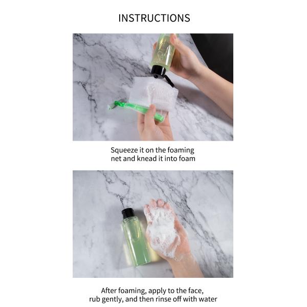 Гель стороны органического мытья стороны мяты 200ml Exfoliating очищая