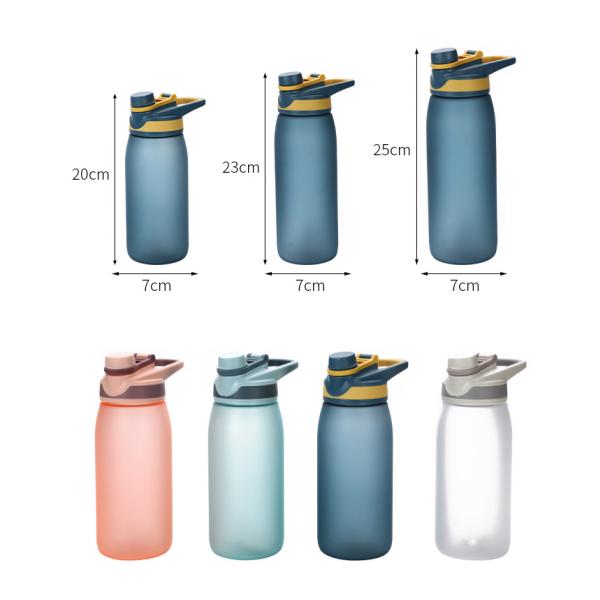 Stocked Outdoor Activity Gym Portable BPA Free Plastic Sports Water Bottle with Time