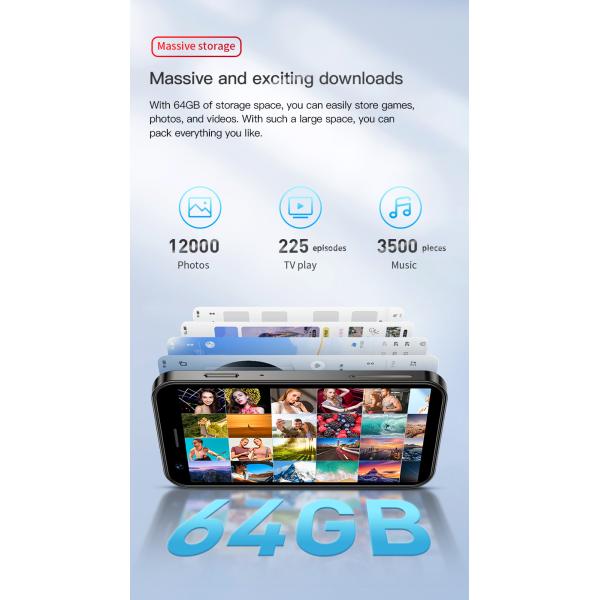 Quad Core 4G Mini Smartphone 3+32GB XS16 Android 10.0 3 Inch Screen Smartphone