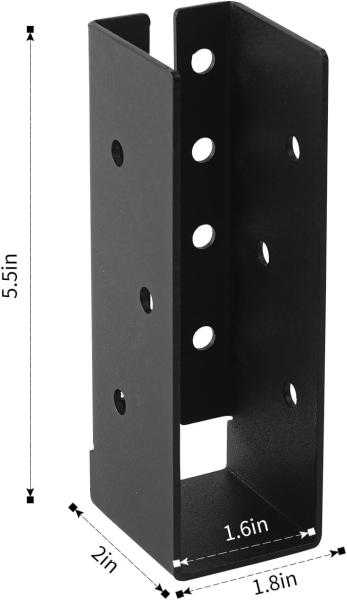 Concealed Joist Hangers 2x6 Outdoor Trim Concealed Flanges Steel Concealed Mount Joist Hangers for 2x6 Beam Swing