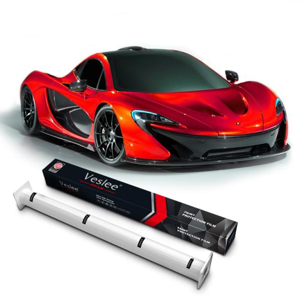 Veslee TPU PPF 7.5 milímetros de transparencia alta brillante Bling Bling Cristal Película de protección de pintura de automóviles con adhesivo Ashland 1.52 * 15M