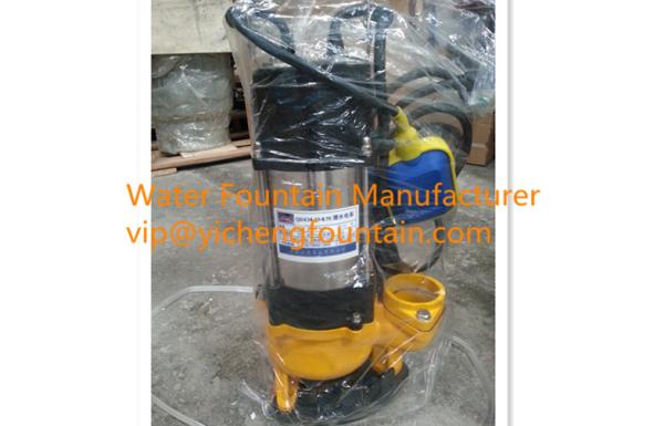 Single Phase Sewage Submersible Pond Pump With Floating Ball 0.18 - 1.1KW