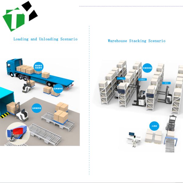 Intelligent Unmanned Forklift with 0º-40º Operating Temperature Wi-Fi And 5G LTE Communication and 8h Endurance Time