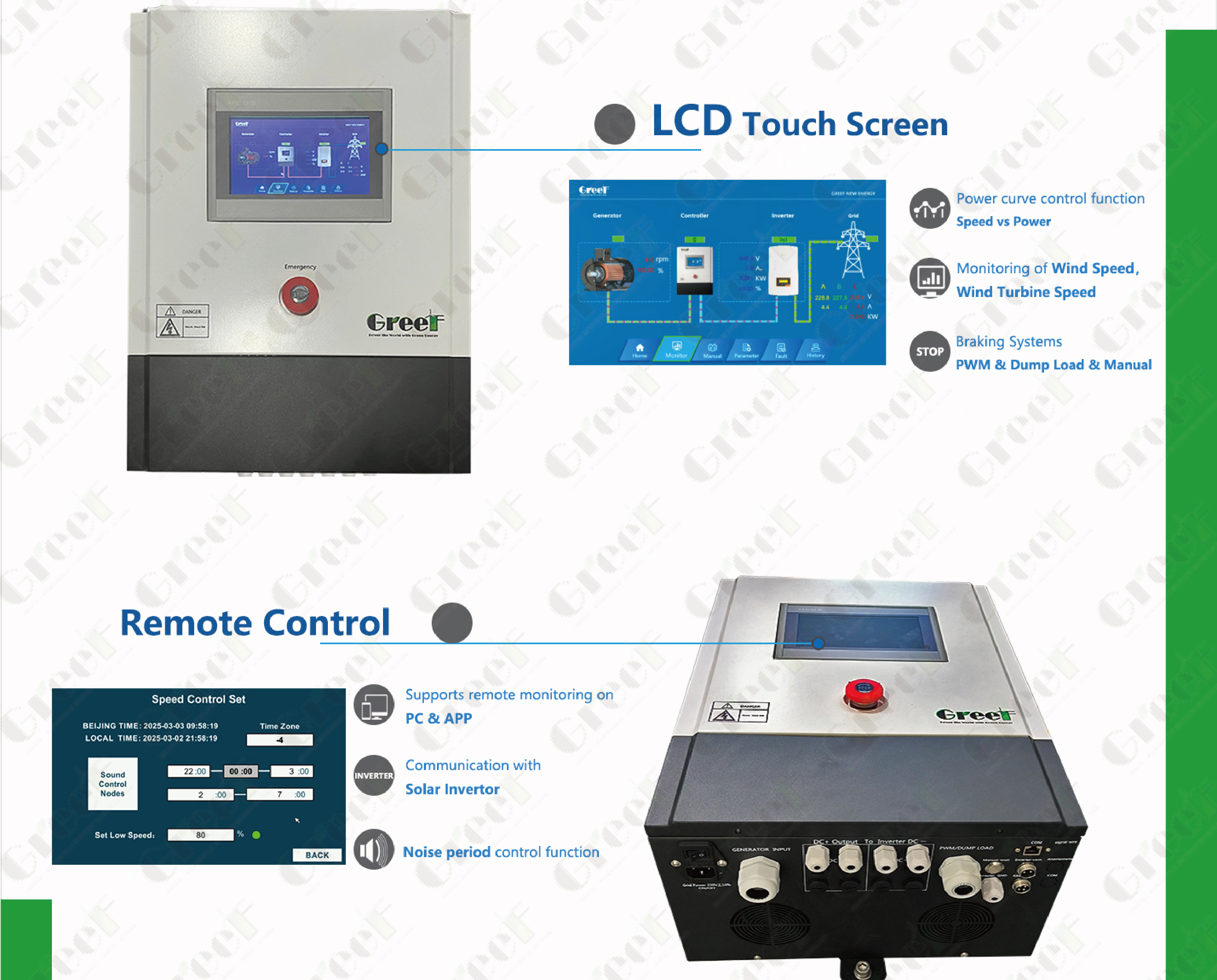 On Grid Controller with Rectifier Control and DC Output Functions for Wind Generator Systems