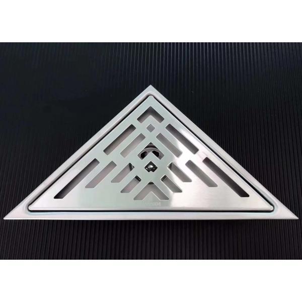 Anti Odor Triangle Shower Floor Drain 304 Stainless Steel Material