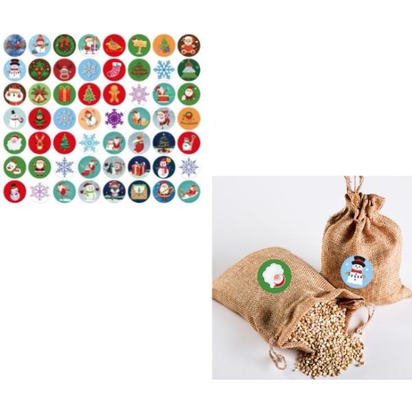 Подарок рождества клея ISO9001 Eco дружелюбный горячий маркирует изготовленные на заказ бумажные стикеры 8*6*8cm