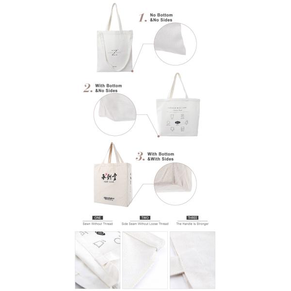 Складывая многоразовый мешок Drawstring холста хлопка сумок посещения магазина бакалеи