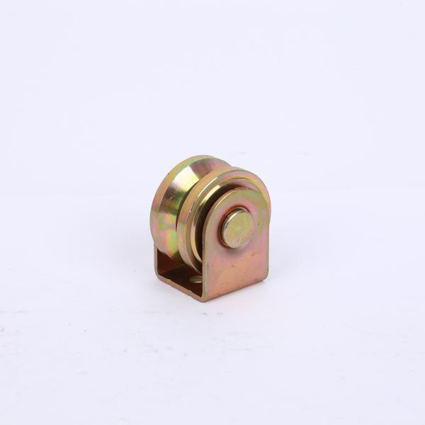 V en forma de ranura puerta corredera rueda de color de acero revestido de zinc polea puerta corredera polea accesorios de puertas de rodillos