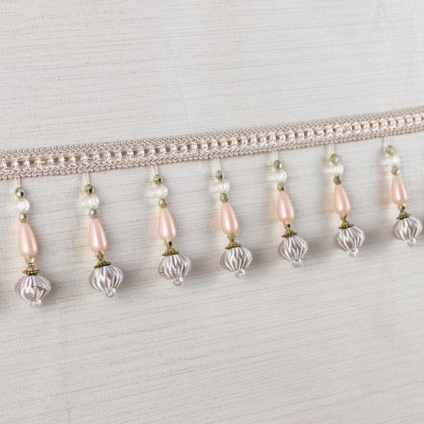 Handmade fashionable chain beads lace tassels fringes for curtain/sofa/pillow decoration