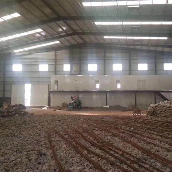 High Strength Bolt Metal Workshop Color Steel Sheet Gutter And Optional Crane