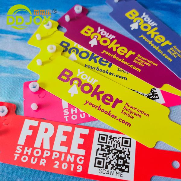 Festival Party Supply One Time Waterproof Numbered Identification Wristband for Events
