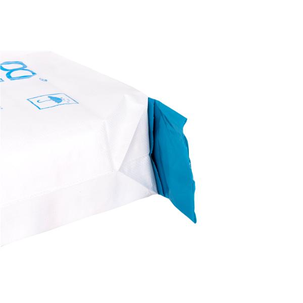 PE / PP Woven Valve Sealed Bags With Plastic Laminated Block Bottom Impact Resistance